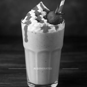 Exotic strawberry belgian shake