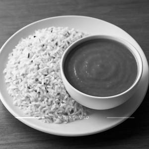 Plain gravy with jeera rice