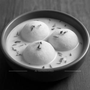 Rasgulla(3) with basundi