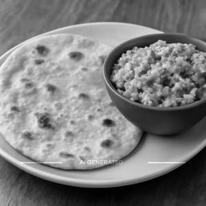 Small chapati (2 pieces)with Egg Bhurji
