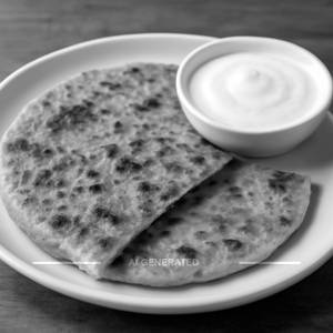 Aloo Paratha With Curd