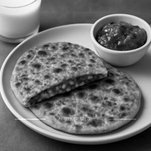 Stuffed Paratha With Pickle