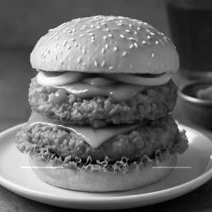 Crispy Chicken Burger Double Patty