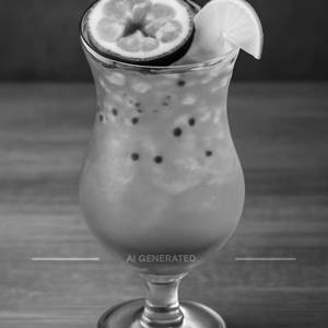 Deep blue lagoon mocktail