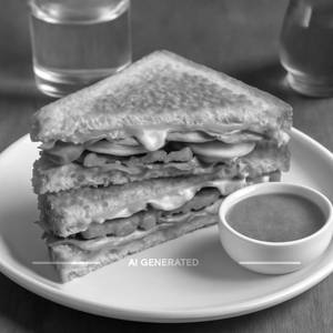 Veg Club Grilled Cheese Sandwich