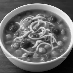 Veg noodles soup