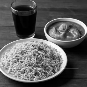Biryani Rice + Prawns Curry + 250ml Cool Drink