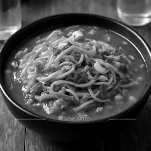 Triple Schezwan Noodles With Gravy