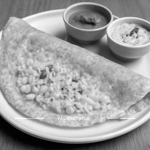 Sweet Corn Cheese Dosa