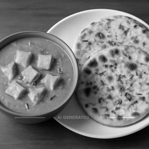 Paneer Lababdar(Half) With 2 Onion Kulcha