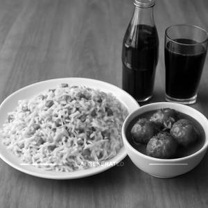 Egg Fried Rice + Veg Manchuria + Thums Up 200ml