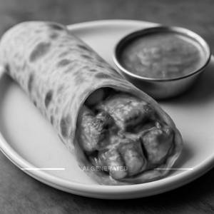 Paneer makhmali roll