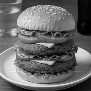 Veg Double Decker Burger
