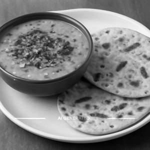 Dal Punjabi Tadka(Half) With 2 Hari Mirch Ki Roti
