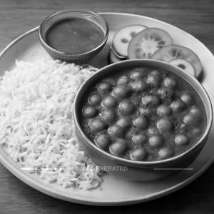 Punjabi Chole With Rice
