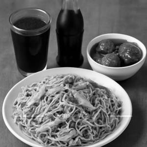 Chicken Noodles + Veg Manchuria + Thums Up