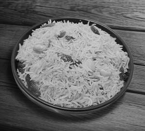 Kaju kismis polau - basmati rice
