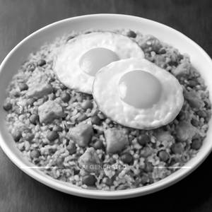 Double egg chicken fried rice