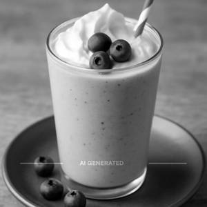 Blue berry milk shake