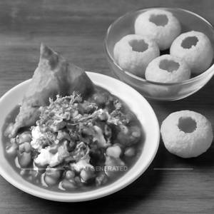 Samosa Chaat + Panipuri                             