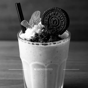 Mint oreo crumble belgian shake