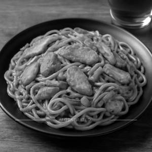 Chicken schezwan noodles (full)+chicken manchuria(single