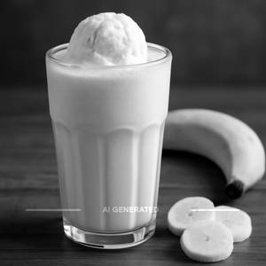 Banana Shake with Ice Cream