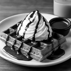 Malai chocolate waffle