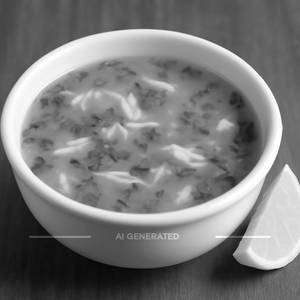 Chicken coriander lemon soup