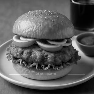 Chicken tikka burger