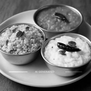 Mini Meals (veg Puloav, Curd Rice, Sambar Rice)