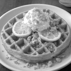 Lemon crunch waffle