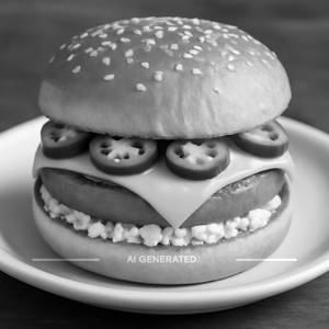 Cheese jalapeno burger         