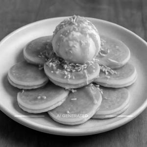Butterscotch crunch pancakes [8 pieces]