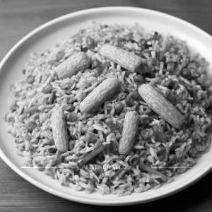 Special baby corn fried rice