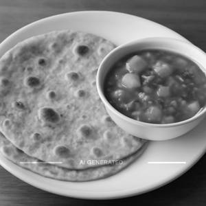 2 chapathi and curry                                                                                                          