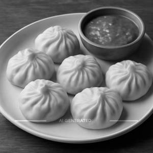 Veg Steam Momos (6 Pcs)