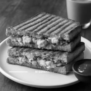 Paneer cheese grilled sandwich