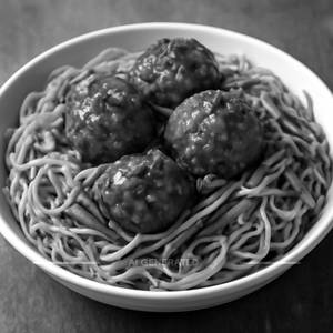 Veg manchurian noodles