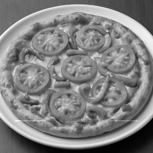 Tomato and capsicum pizza