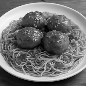 Egg manchurian noodles