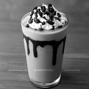 Cold coffee belgian shake