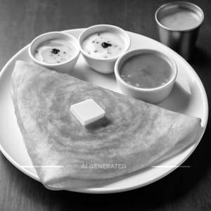 Butter plain dosa