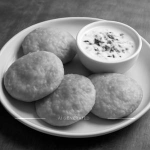 Aaloo Kachori (4Pc) With Raita