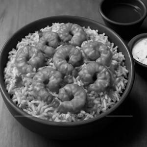 Prawns biryani