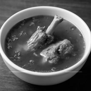 Mutton clear soup