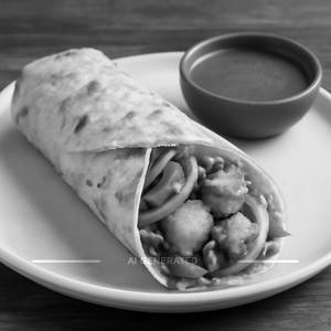 Single Paneer Tikka Roll