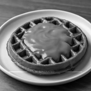 Dairy milk chocolate waffle