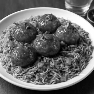 Egg manchurian fried rice