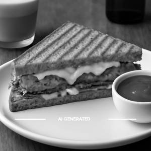 Veg Tikki Cheese Grilled Sandwich  (Bestseller)